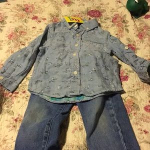 Shirt and jeans